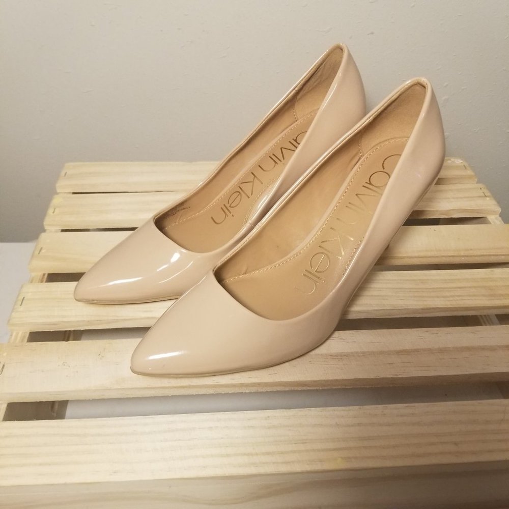 Calvin Klein Kamara Nude Pumps Size 6.5